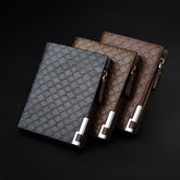 Men's Embossed Short Business Wallet